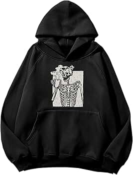 Amazon.com: SHBECYDE Women Skull Graphic Printed Fleece